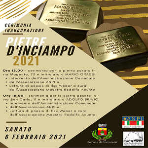 Pietre d’inciampo – 2021