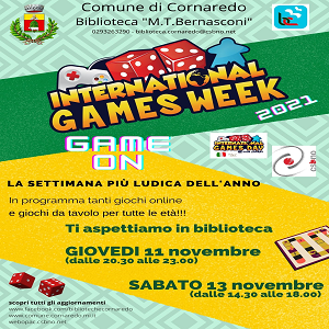 SETTIMANA INTERNAZIONALE DEL GIOCO NELLE BIBLIOTECHE