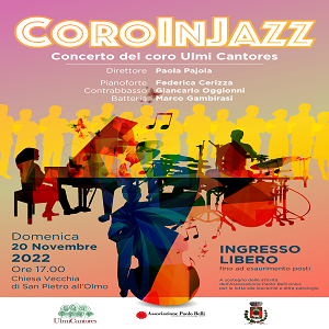 CORO IN JAZZ – concerto del coro Ulmi Cantores