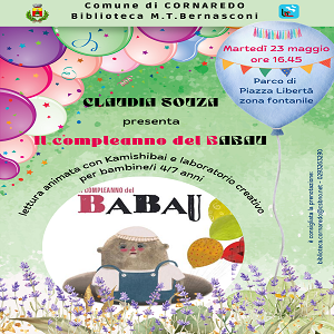 IL COMPLEANNO DEL BABAU – PRESENTAZIONE E LABORATORIO CREATIVO PER BAMBINI