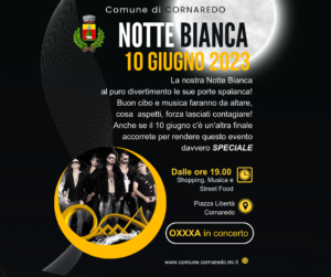 NOTTE BIANCA – STREET FOOD – MUSICA